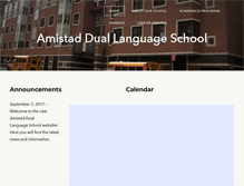 Tablet Screenshot of amistadschool.org